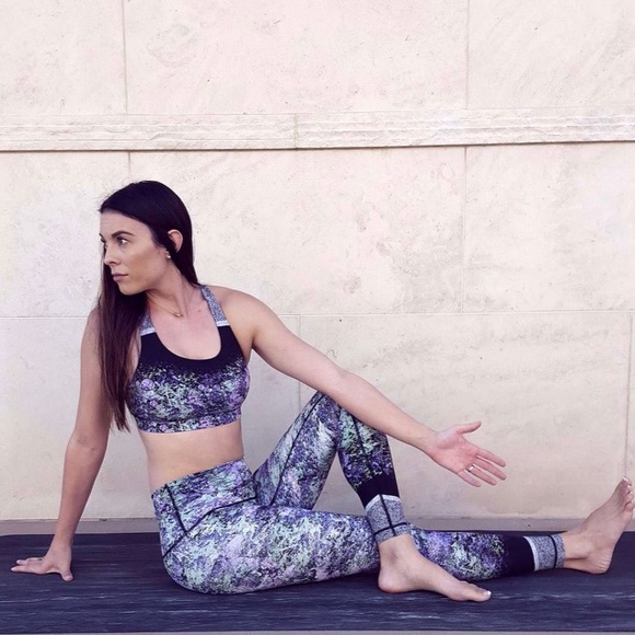 Lululemon Wunder Under Hi-Rise Tight - Purple (Vivid Vision Multi Black) - 4 - Picture 2 of 5